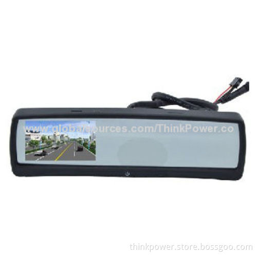 Rear-view Mirror Monitor with Built-in GPS Tracker, G-sensor, Emergency Recording